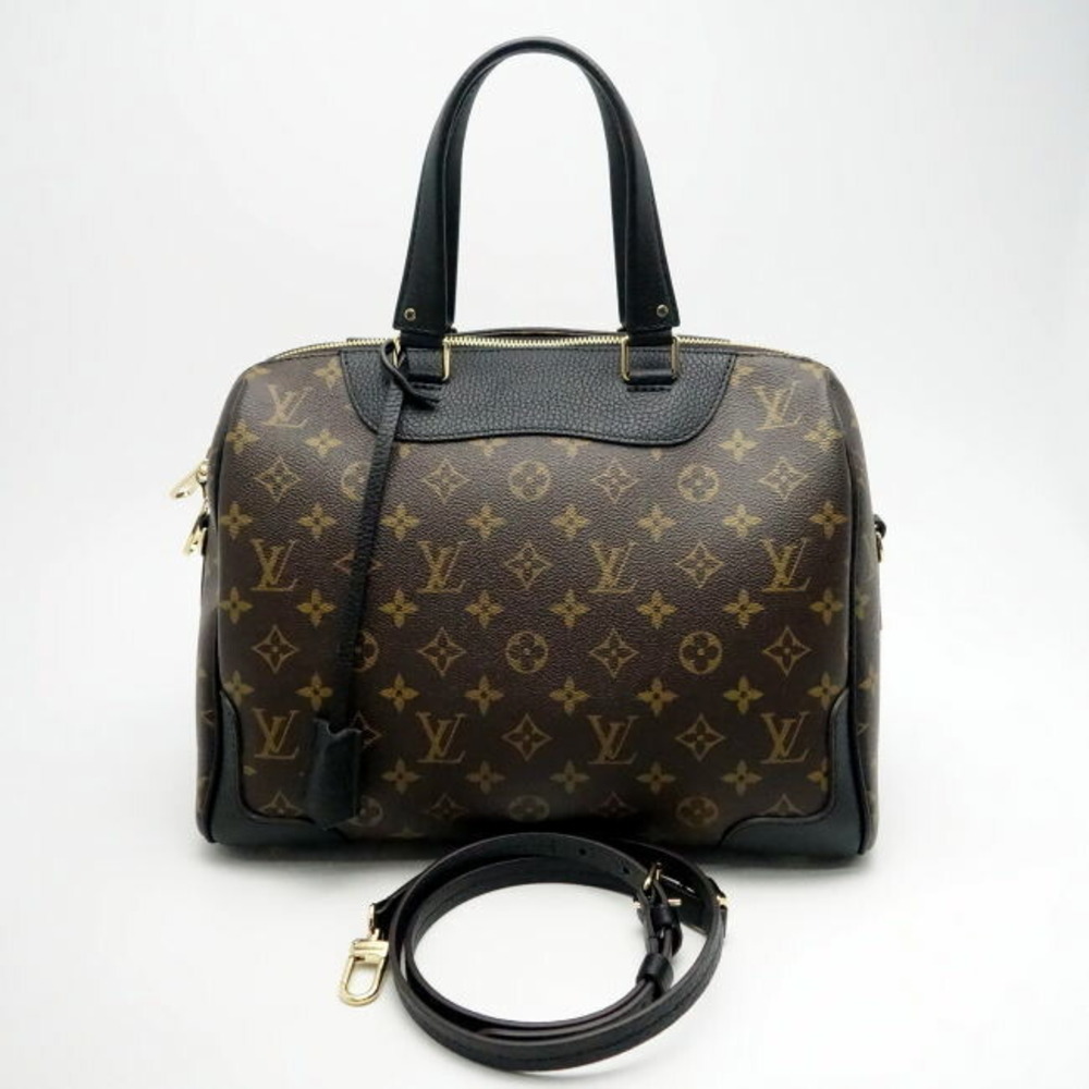Louis Vuitton Handbag Monogram Macassar Brown Letio